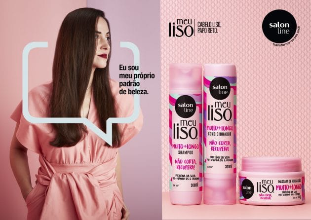 “Meu Cabelo é Liso e o Papo é Reto”: a nova campanha da linha Meu Liso Salon Line