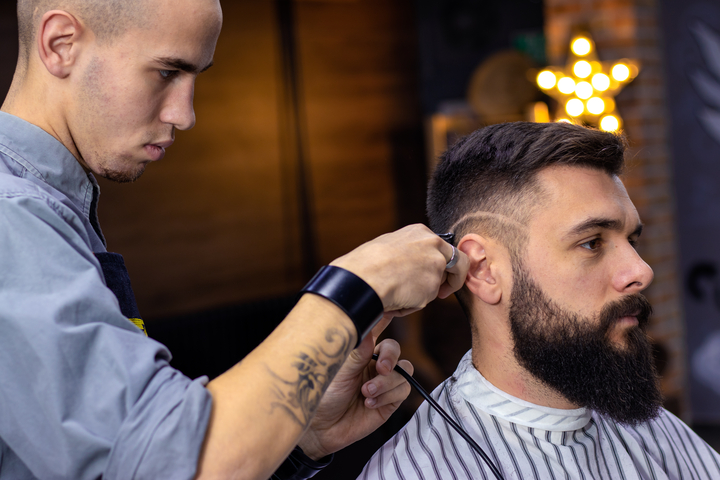 risco no cabelo