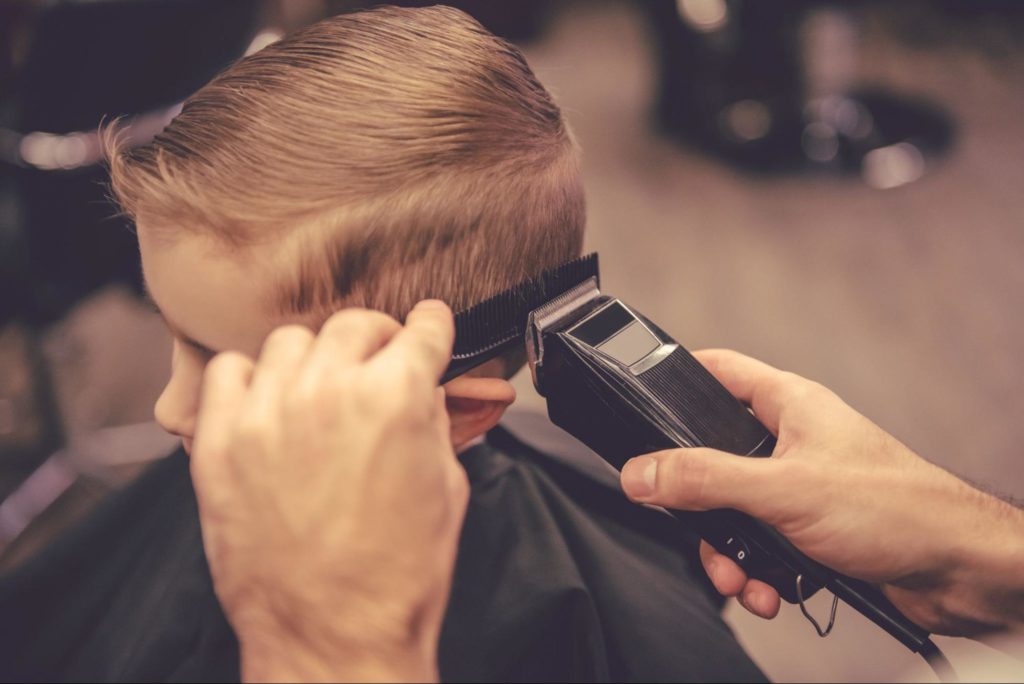 corte masculino infantil razor part